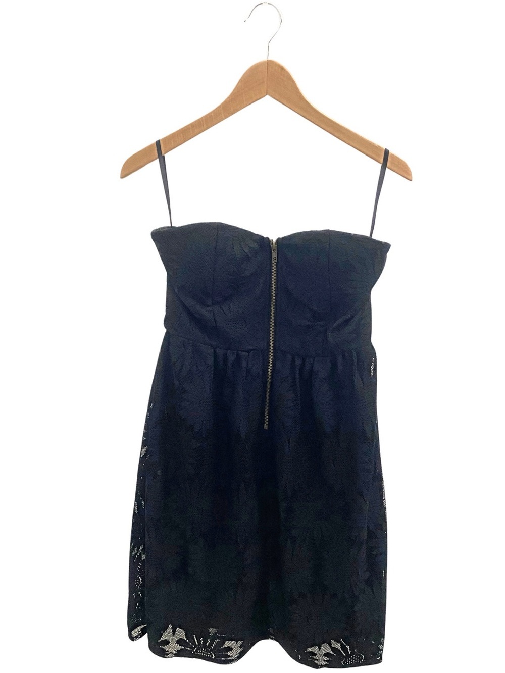 YA Los Angeles Strapless Black Lace Dress Size Medium Going Out